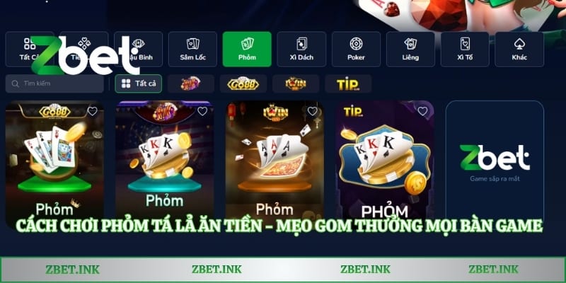 Cách Chơi Phỏm Tá Lả Ăn Tiền - Mẹo Gom Thưởng Mọi Bàn Game