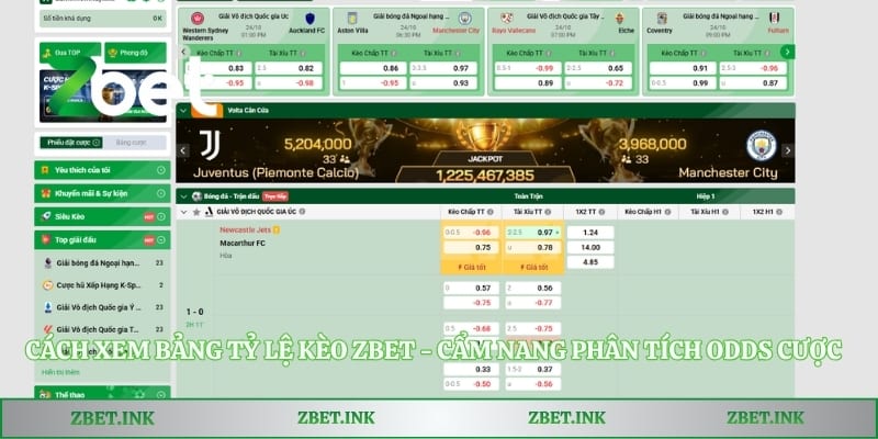 Cách Xem Bảng Tỷ Lệ Kèo Zbet - Cẩm Nang Phân Tích Odds Cược