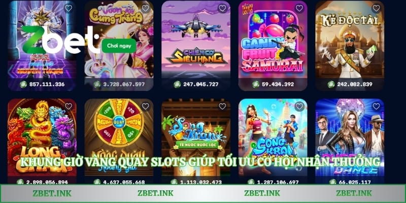 Khung Giờ Vàng Quay Slots Giúp Tối Ưu Cơ Hội Nhận Thưởng