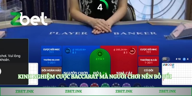 Kinh nghiệm cược Baccarat mà người chơi nên bỏ túi