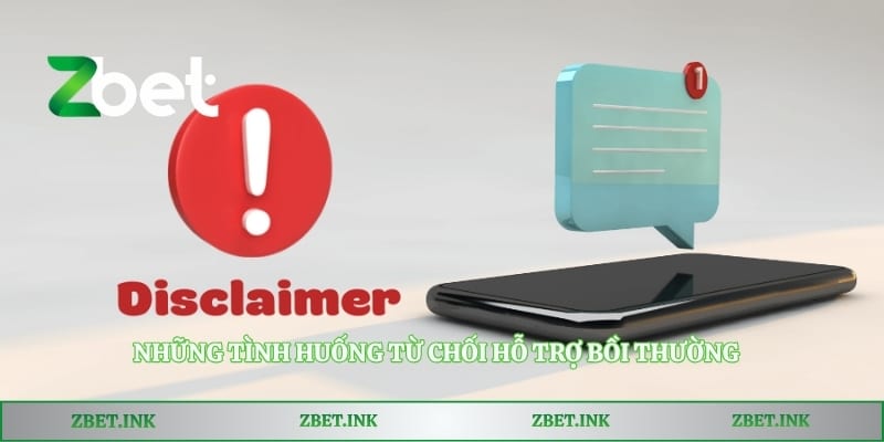 Những tình huống từ chối hỗ trợ bồi thường