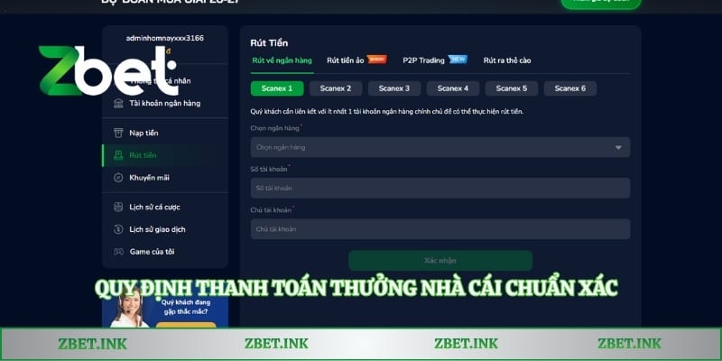 Quy định thanh toán thưởng nhà cái chuẩn xác