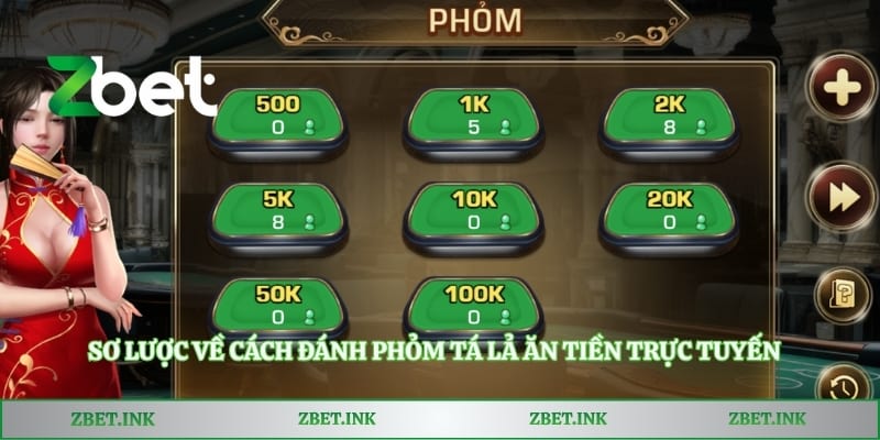 Sơ lược về cách đánh phỏm tá lả ăn tiền trực tuyến
